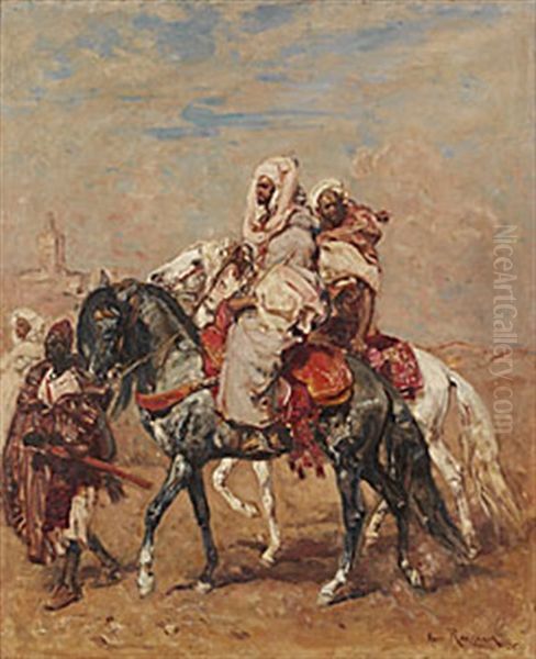 Siegneure Marocain Oil Painting by Henri Emilien Rousseau