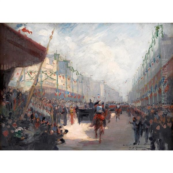 Bastille Day Oil Painting by Jean-Jacques Rousseau