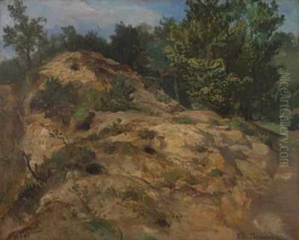 Landskap Oil Painting by Philippe Rousseau