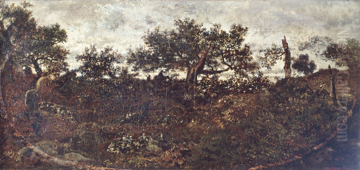 Le Plateau De Bellecroix Oil Painting by Theodore Rousseau