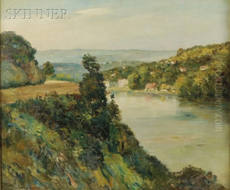River Vista Oil Painting by Joseph Henry Boston
