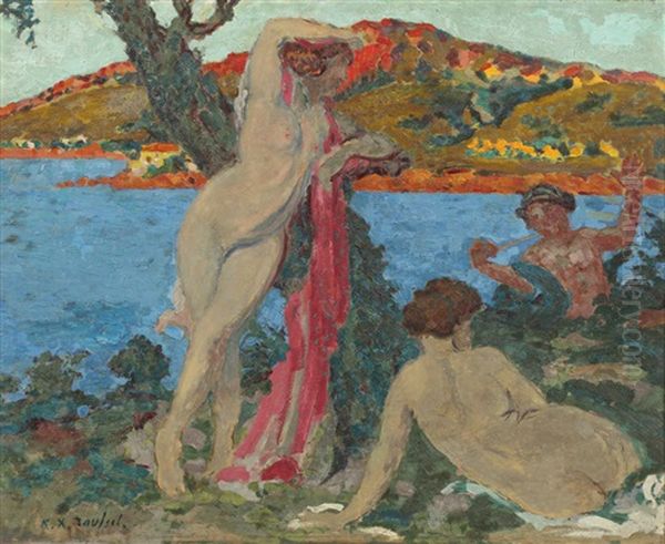 Ete En Mediterranee Oil Painting by Ker Xavier Roussel