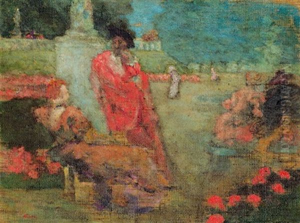 Au Tuileries Oil Painting by Ker Xavier Roussel