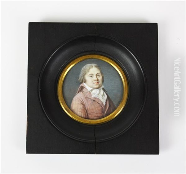 Portrait D'homme En Buste Vers La Droite Oil Painting by Pierre Rouvier