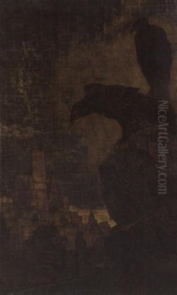 Figural Panel Oil Painting by Serge Rovinsky