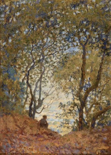 The Distant Scene Oil Painting by Walter Rowbotham