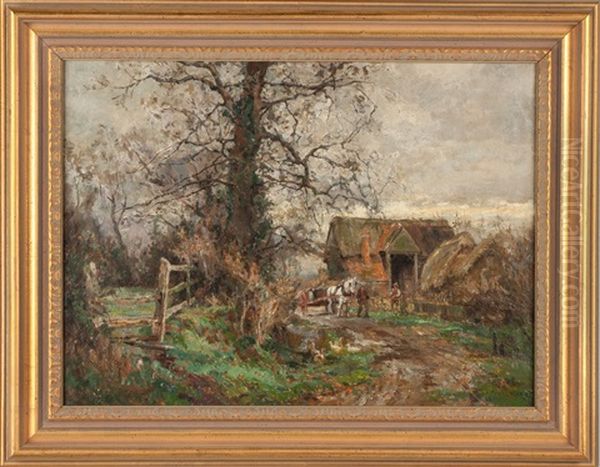 English Landscape Oil Painting by Sidney Grant Rowe