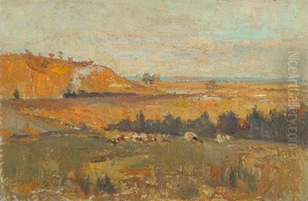 Country Train Oil Painting by Anthony Dattilo Rubbo