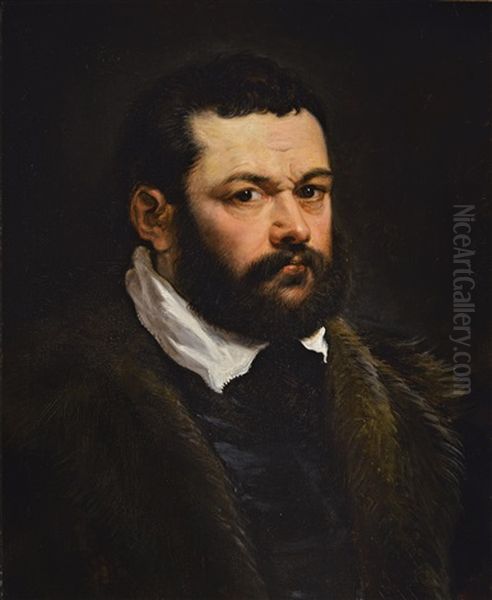 Portrait Of A Venetian Nobleman Oil Painting by (studio of) Rubens, Peter Paul