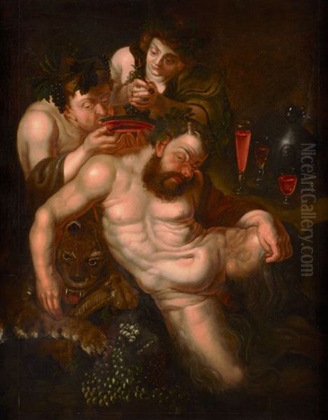 Der Trunkene Bacchus Oil Painting by (studio of) Rubens, Peter Paul
