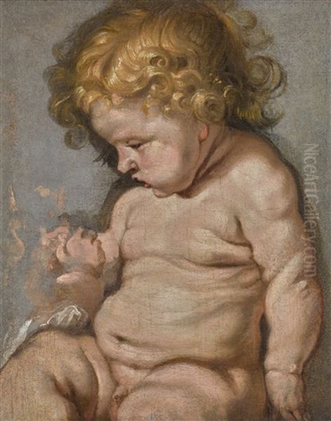 Study For Romulus And Remus Oil Painting by (studio of) Rubens, Peter Paul