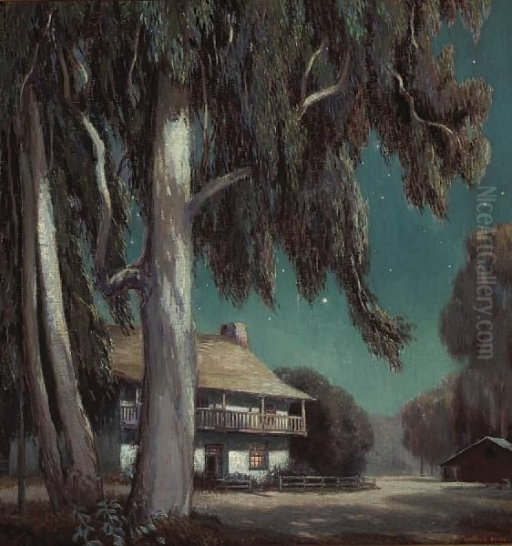California Moonlight Oil Painting by Cornelis J. Botke