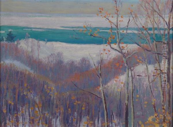 Water View Oil Painting by Cornelis J. Botke