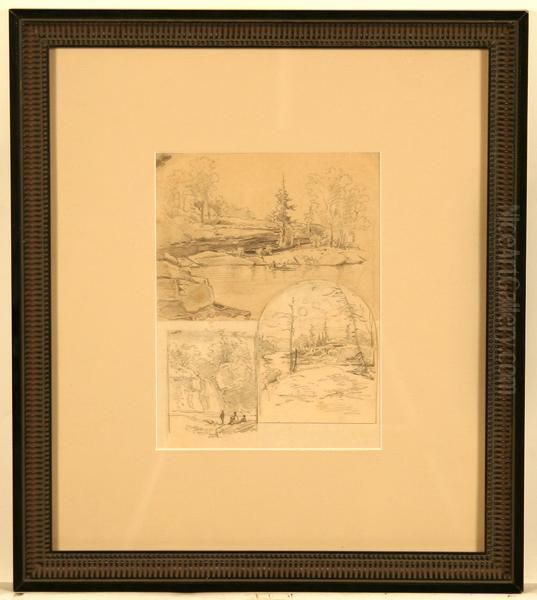 Sketches Of Landscapes Near Harmony Oil Painting by Emil Bott