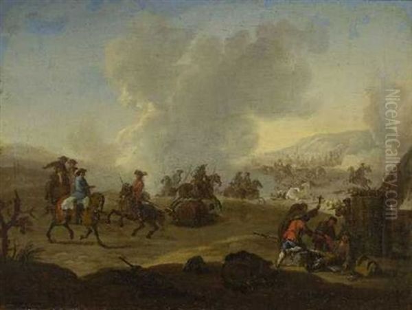 Nach Der Schlacht Oil Painting by Rugendas, Georg Philipp I