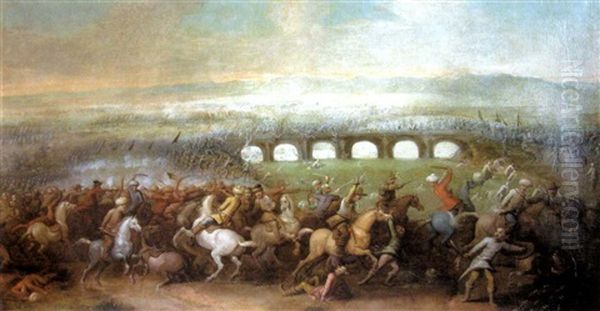 La Bataille De Jean Iii Sobieski Oil Painting by Rugendas, Georg Philipp I