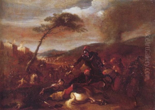 Reiterschlacht Oil Painting by Rugendas, Georg Philipp I