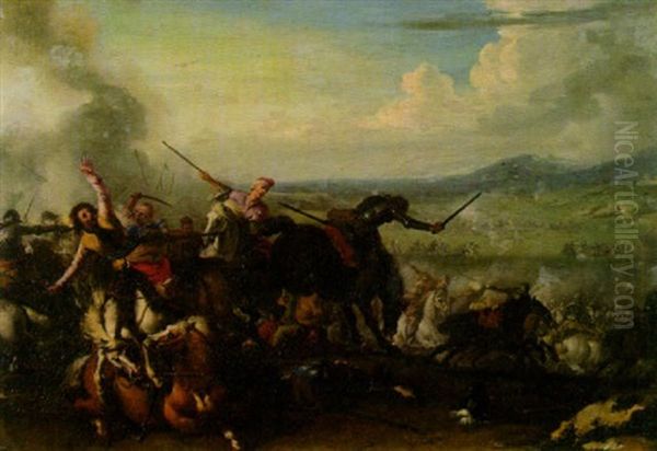 Turkenschlacht Oil Painting by Rugendas, Georg Philipp I