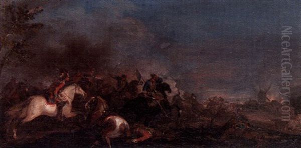 Bataljscen Oil Painting by Rugendas, Georg Philipp I