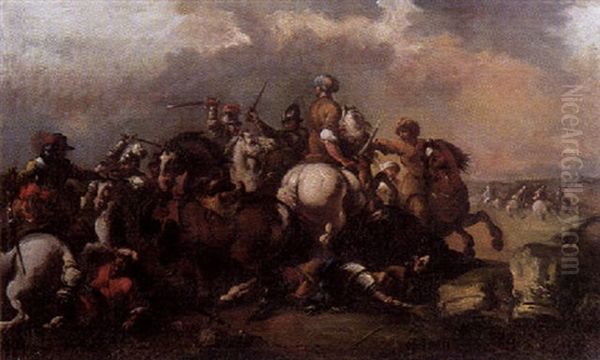 Turkenschlacht Oil Painting by Rugendas, Georg Philipp I