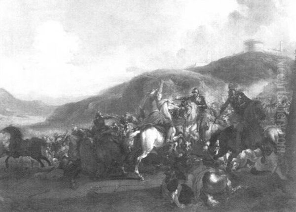 Turkenschlacht Oil Painting by Rugendas, Georg Philipp I