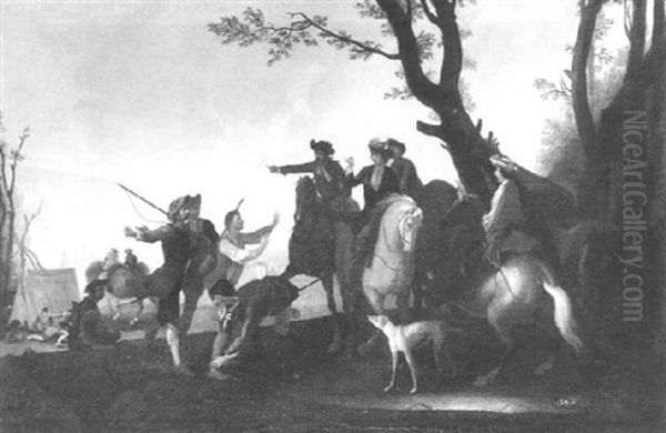 Militarische Szene Oil Painting by Rugendas, Georg Philipp I