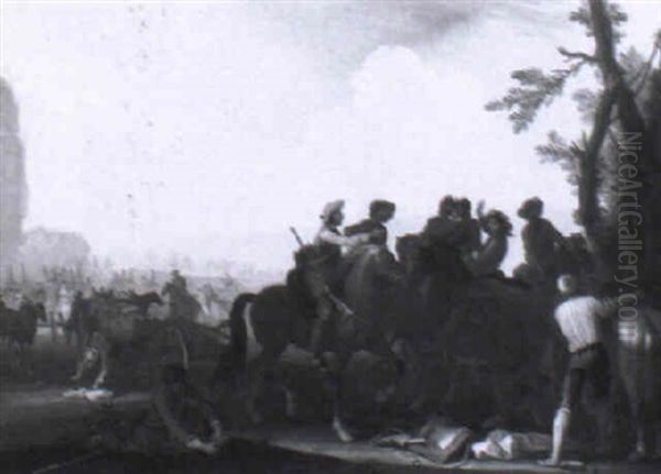 Begrusung Vor Der Schlacht Oil Painting by Rugendas, Georg Philipp I