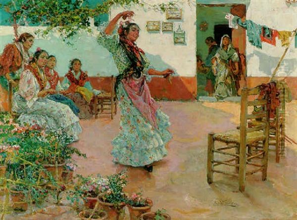 The Flamenco Dancer Oil Painting by Manuel Ruiz Guerrero