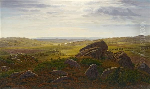 Schwedische Landschaft Oil Painting by Gotfred Rump