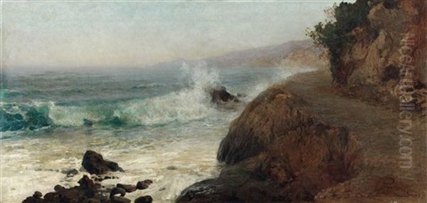 An Der Meereskuste Oil Painting by Mikhail Rundaltsov