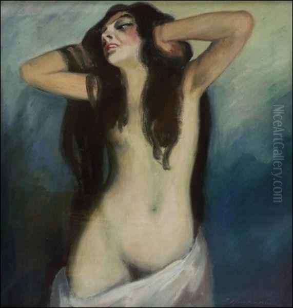 Alaston Malli Oil Painting by Jalmari Ruokokoski