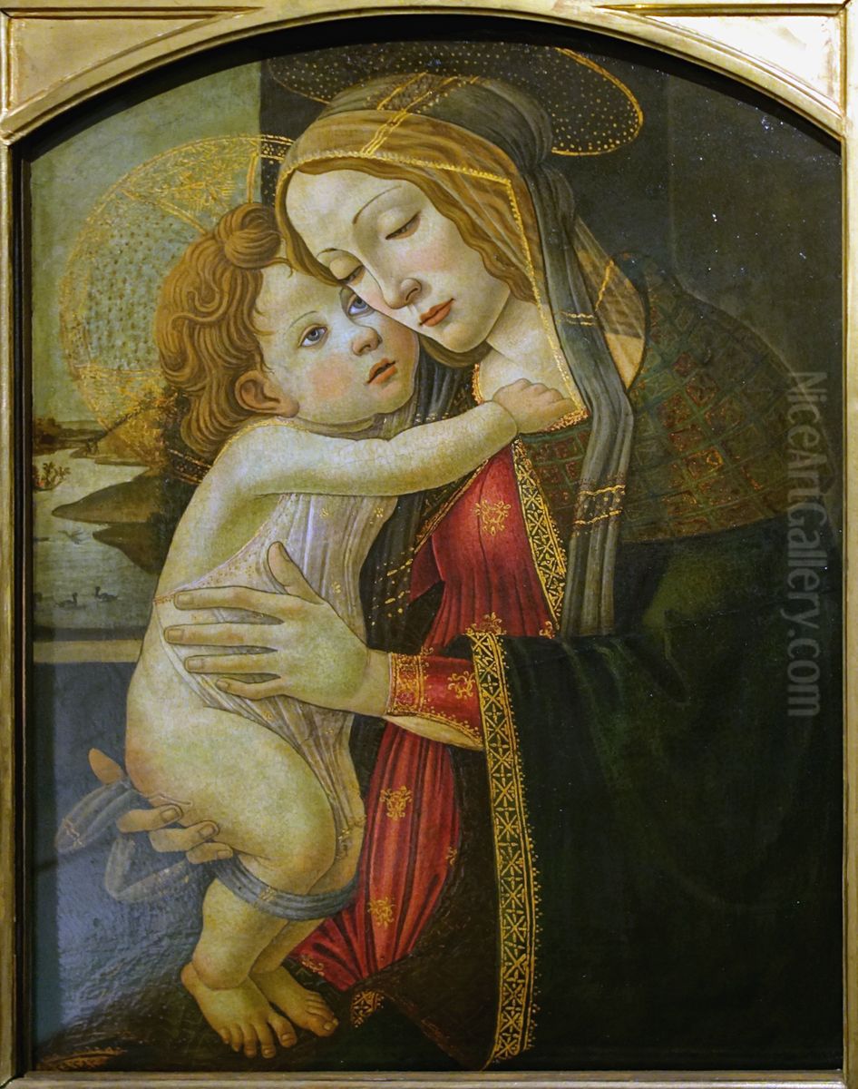Madonna And Child Oil Painting by Sandro Botticelli