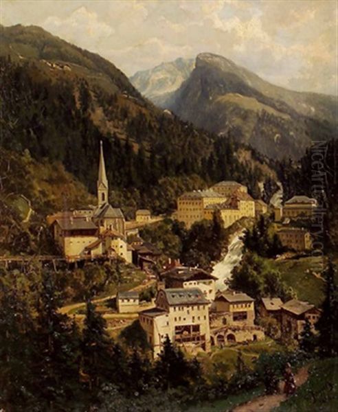 Bad Gastein Oil Painting by Otto von Ruppert