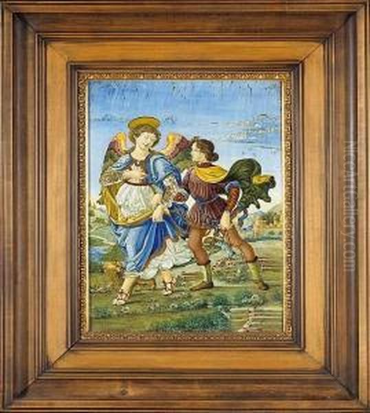 The Archangel Raphael And Tobias Oil Painting by Sandro Botticelli
