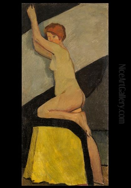 Nude Oil Painting by Aleksander Isaakovich Rusakov