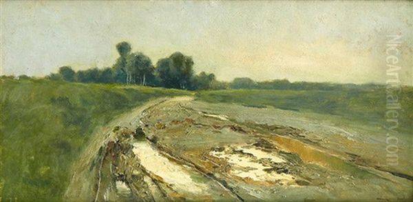 Paisaje Oil Painting by Santiago Rusinol i Prats