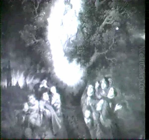 Die Entstehung Von Maria Hietzing Oil Painting by Karl Russ