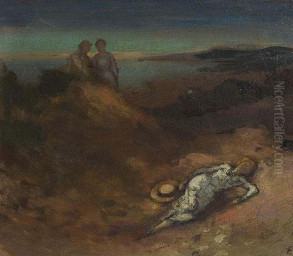 Summer Evening, Hill Of Howth Oil Painting by George William Russell