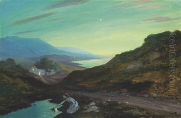 The Green Twilight Oil Painting by George William Russell