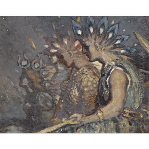 The Crusade Oil Painting by George William Russell