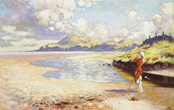 On The Strand Oil Painting by George William Russell
