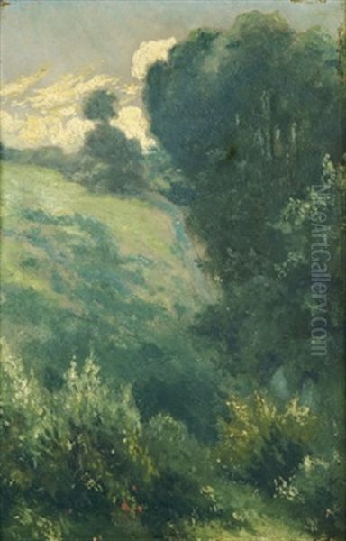 Mystical Landscape Oil Painting by George William Russell