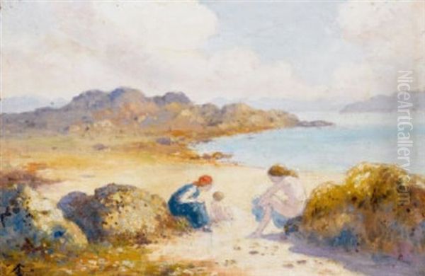 By The Seashore Oil Painting by George William Russell