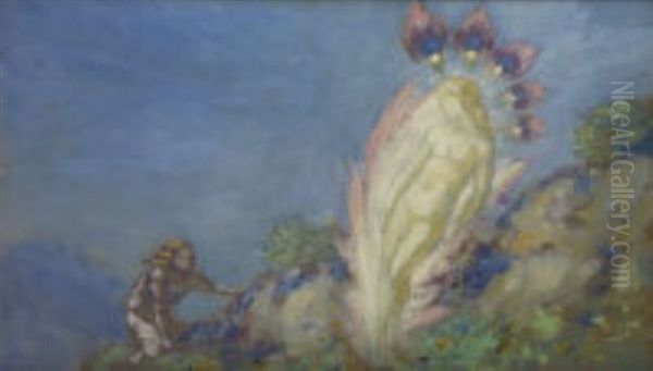 Celestial Ascent Oil Painting by George William Russell