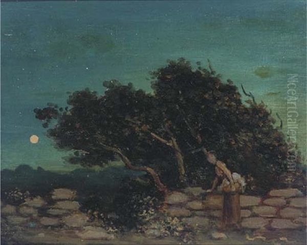 Days Labour Done Oil Painting by George William Russell