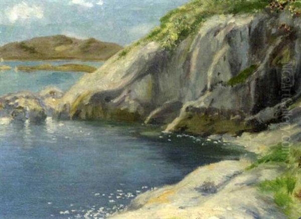 Coastal Landscape Oil Painting by George William Russell