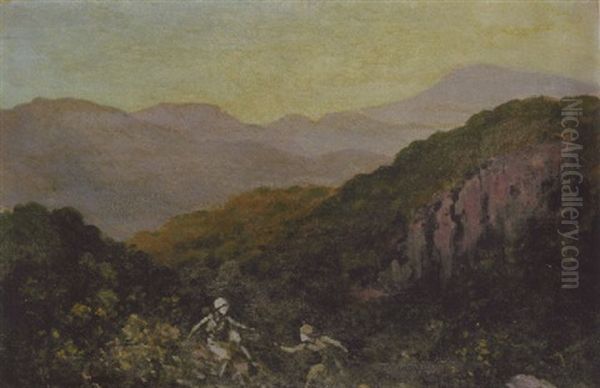 The Shadowy Valley Oil Painting by George William Russell