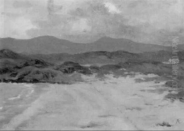 View Of The Beach, Marble Hill, Co. Donegal Oil Painting by George William Russell