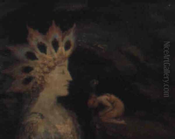 The Goddess Oil Painting by George William Russell