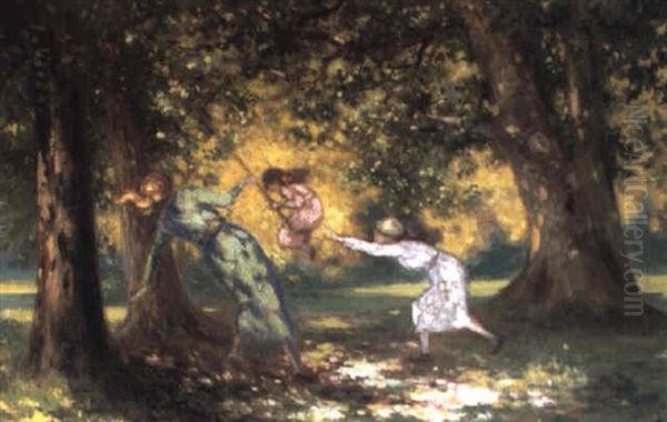 The Swing Oil Painting by George William Russell